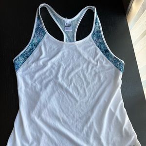 White & blue Athletic shirt